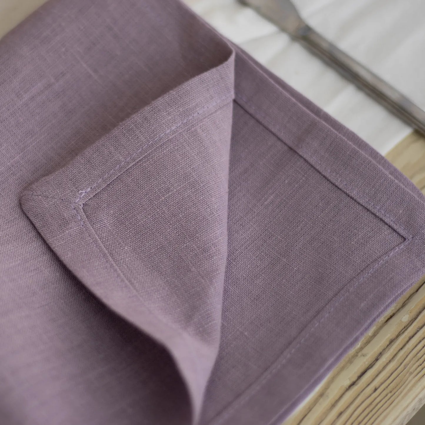 Pastel Purple Linen Napkin Set of Two