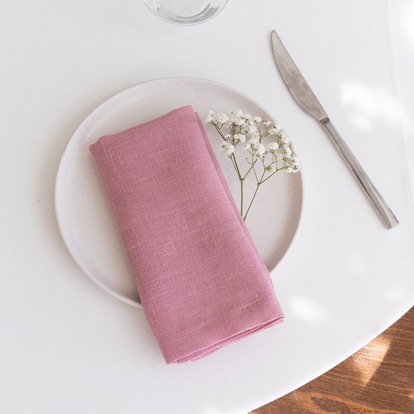 Pink Dinner Linen Napkin Set