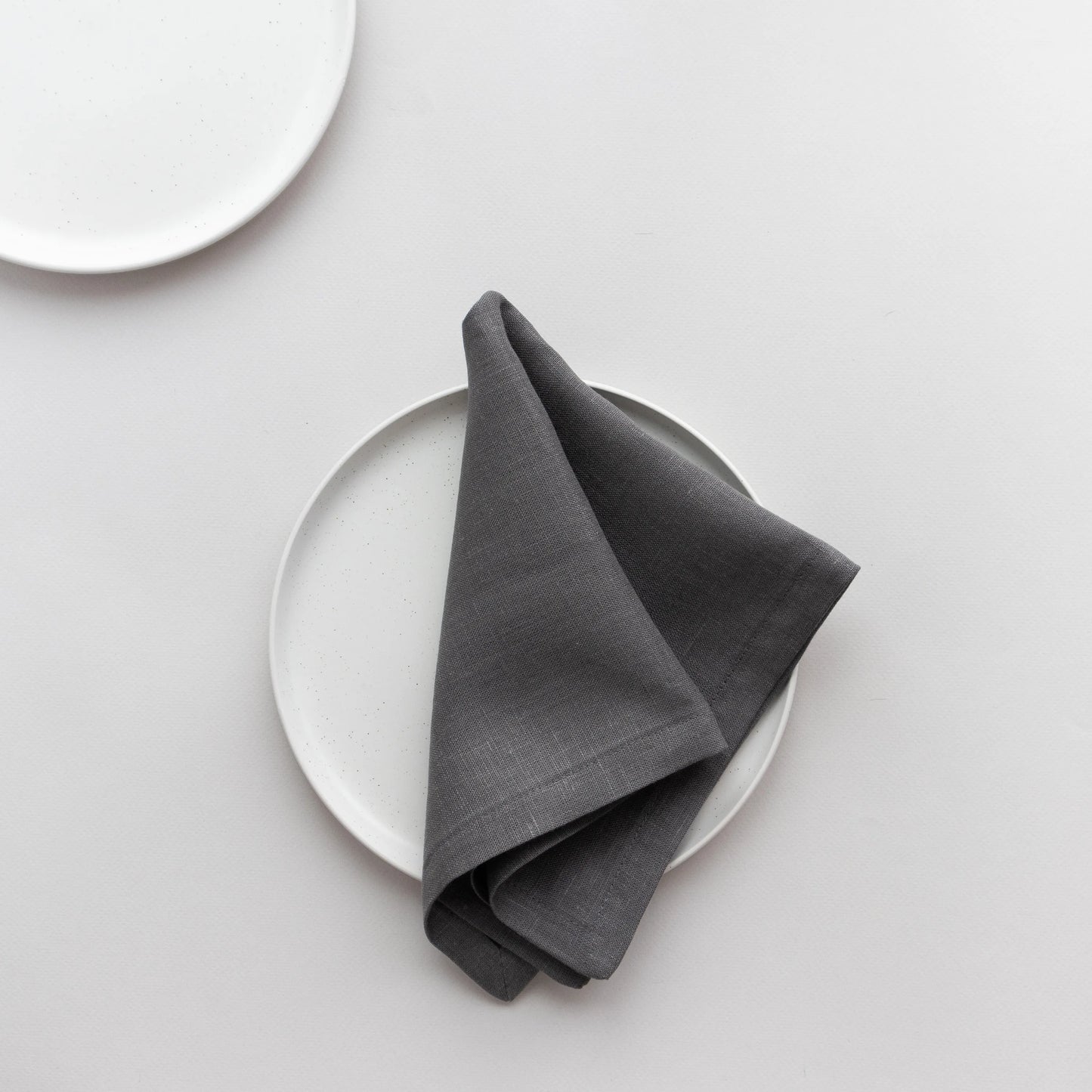 Gray Cloth Linen Napkin Set of Two