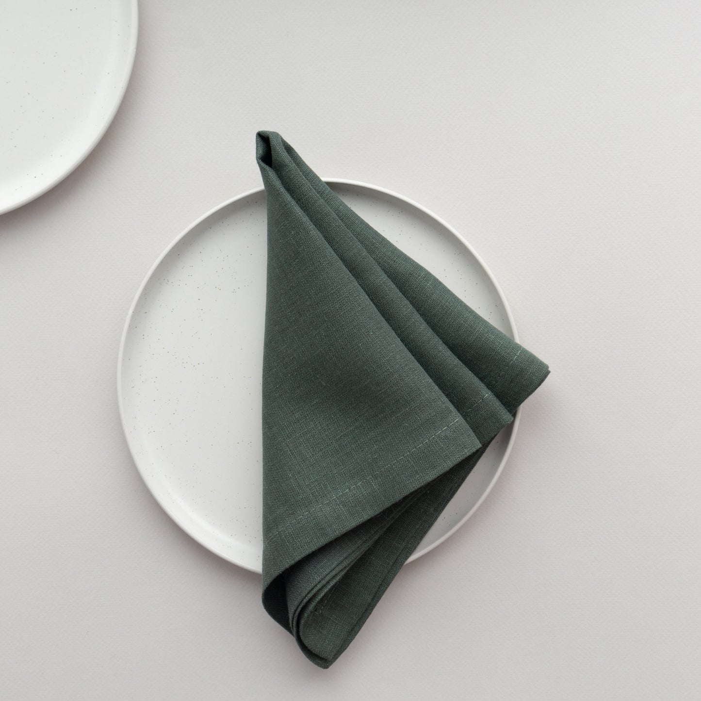Green linen napkins - Beanchy