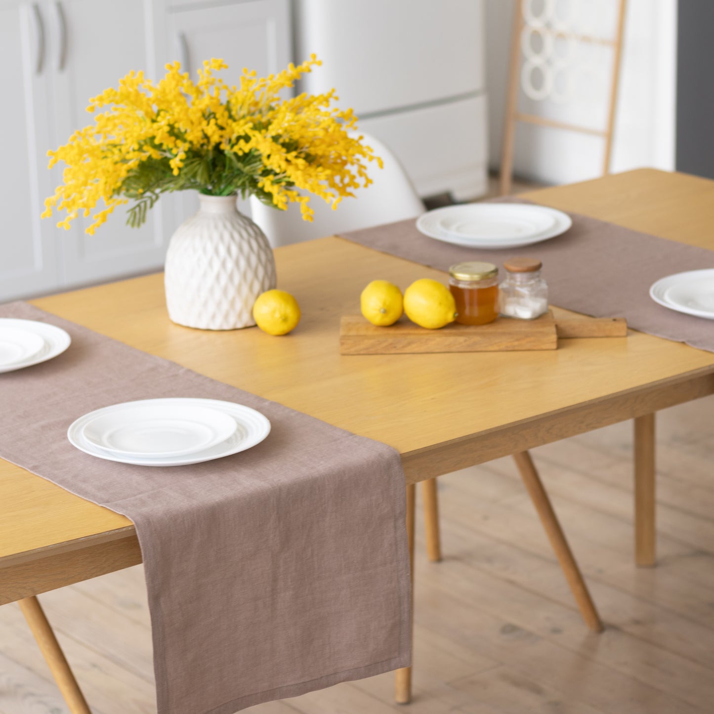 Natural Linen Table Runner