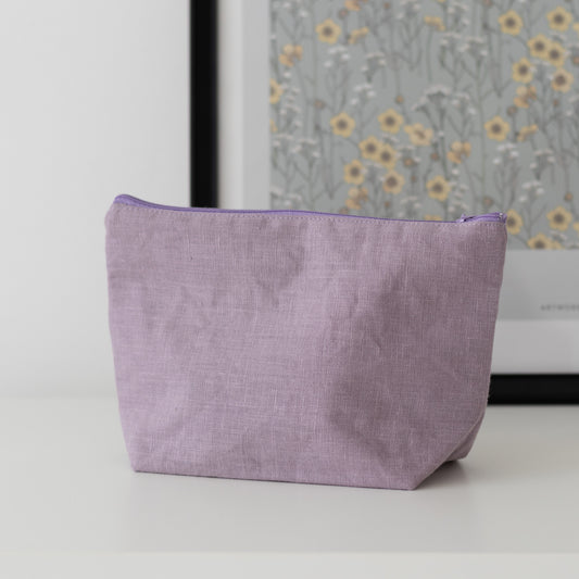 Eco-Friendly Linen Cosmetics Bag