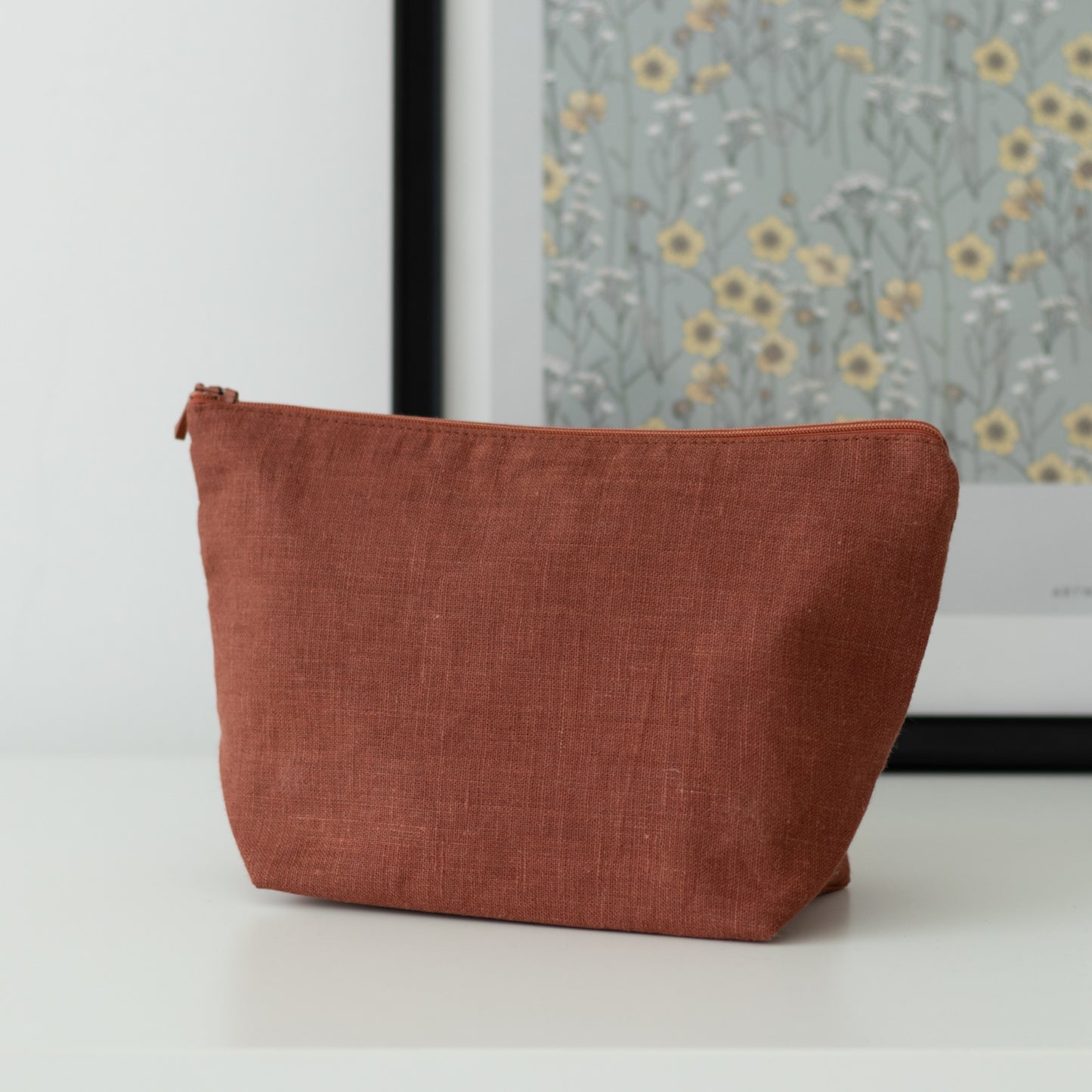 Natural Linen Toiletry Bag