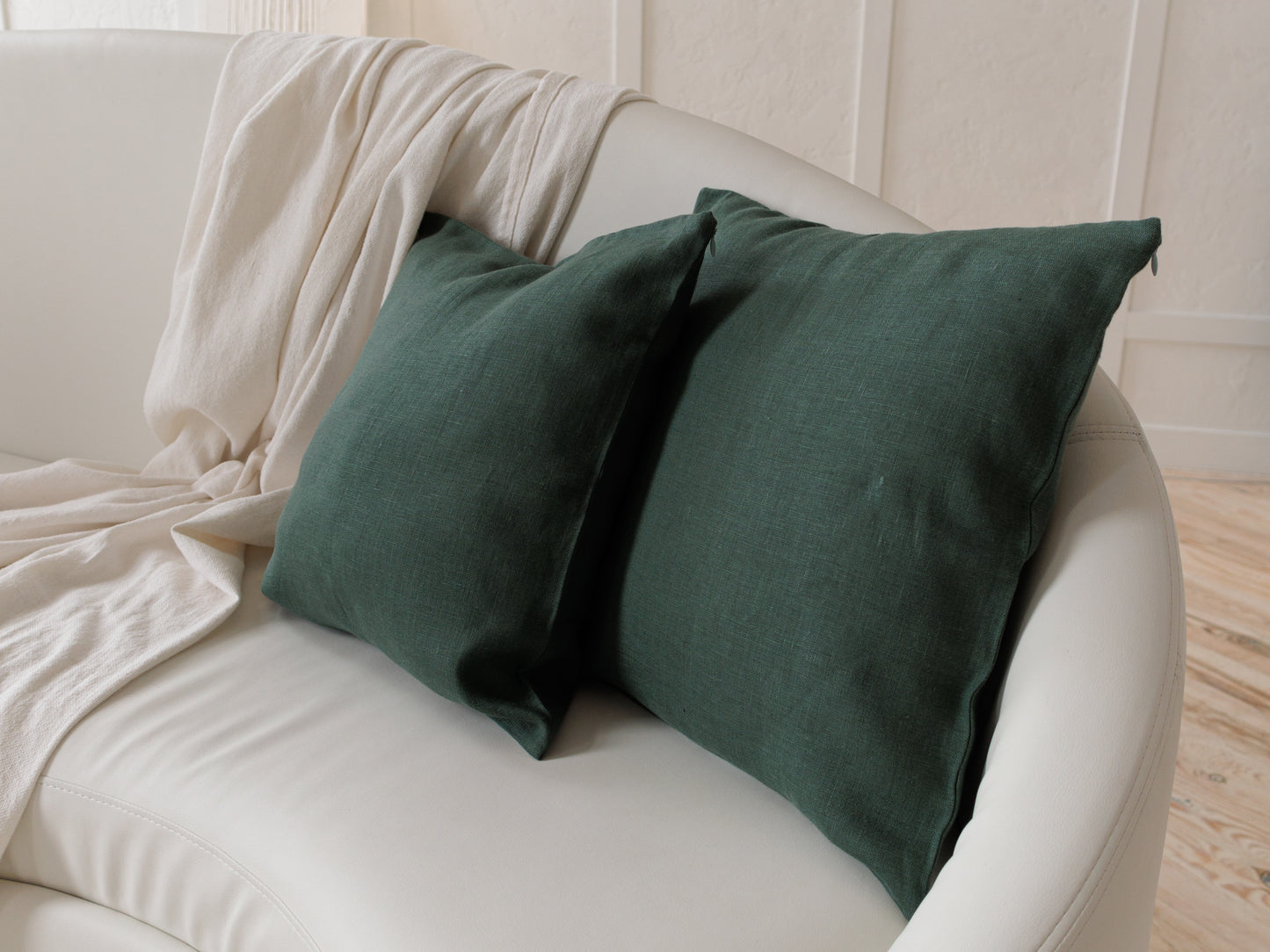 Perfect for a modern aesthetic, our linen bedding pillow case adds clean lines and texture to your space. Linen Pillow case is made of the best quality 100% linen fabric, which is breathable and durable, this pillowcase in green olive color will add a natural touch to your bedroom or living room.