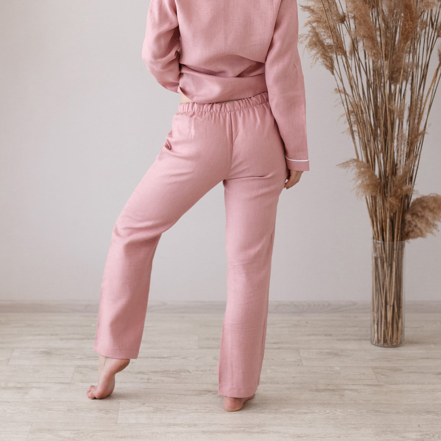 Pink homewear with pants